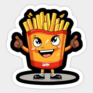 kawaii french fries T-Shirt cute potatofood Sticker